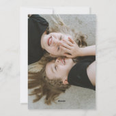 Modern Simple Menorah Hanukkah Two-foto Feestdagenkaart (Achterkant)