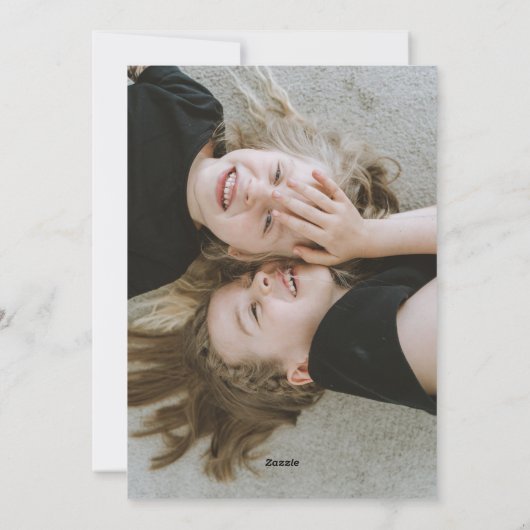 Modern Simple Menorah Hanukkah Two-foto Feestdagenkaart (Achterkant)