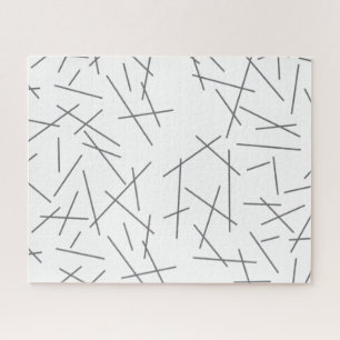 Modern, simple, messy graphic line pattern legpuzzel