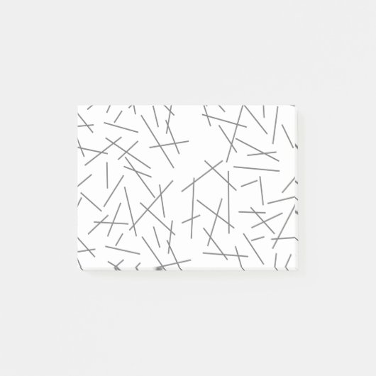 Modern, simple, messy graphic line pattern post-it® notes (Voorkant)