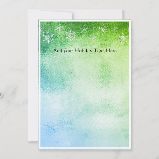 Modern Simple Metalic Green en Blue (Achterkant)