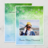 Modern Simple Metalic Green en Blue (Voorkant / Achterkant)