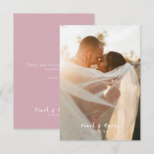 Modern Simple Minimalist Dusty Roos Photo Wedding