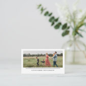 Modern Simple Minimalist Family Photography Visitekaartje (Staand voorkant)