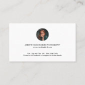 Modern Simple Minimalist Family Photography Visitekaartje (Achterkant)