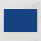 Modern Simple Minimalist Golden Navy Afstuderen Bedankkaart (Achterkant)