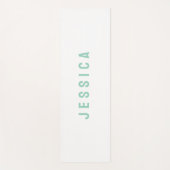 Modern Simple Minimalist Name Yogamat (Voorkant)