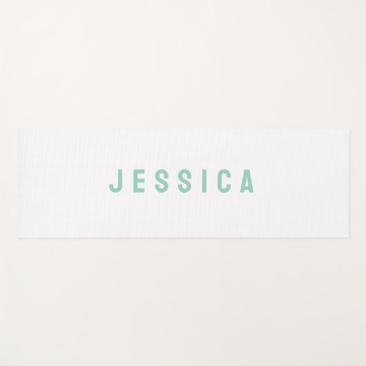 Modern Simple Minimalist Name Yogamat (Voorkant (horizontaal))