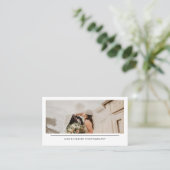 Modern Simple Minimalist Wedding Photography Visitekaartje (Staand voorkant)