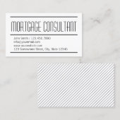 Modern Simple Mortgage Agent-Visitekaartje Visitekaartje (Voorkant / Achterkant)