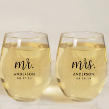 Modern Simple Mr en Mrs Pas getrouwd Gift