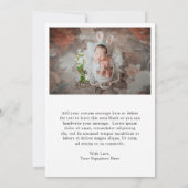 Modern Simple Newborn Photo Collage Baby shower Bedankkaart (Achterkant)