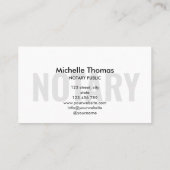Modern Simple Notional Loan Signing Agent Visitekaartje (Achterkant)