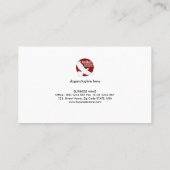 Modern Simple Oranje Zest CEO Founder Visitekaartje (Achterkant)