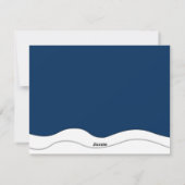 Modern Simple Papercut Stars Snowy kerstboom Feestdagenkaart (Achterkant)