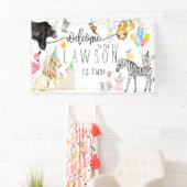 Modern Simple Party Animal Birthday Welkom Spandoek (Insitu)