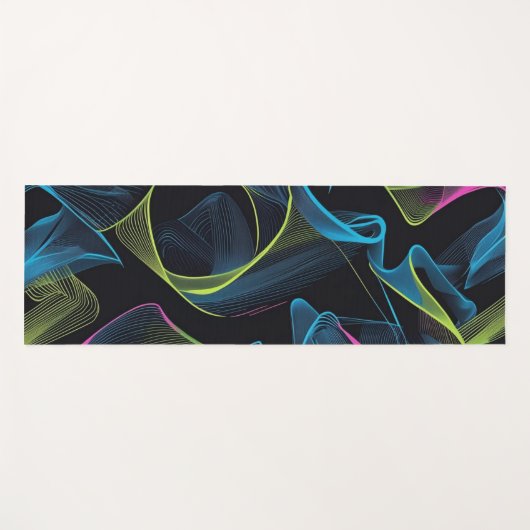 Modern Simple pattern geometric girly stripes Yogamat (Voorkant (horizontaal))