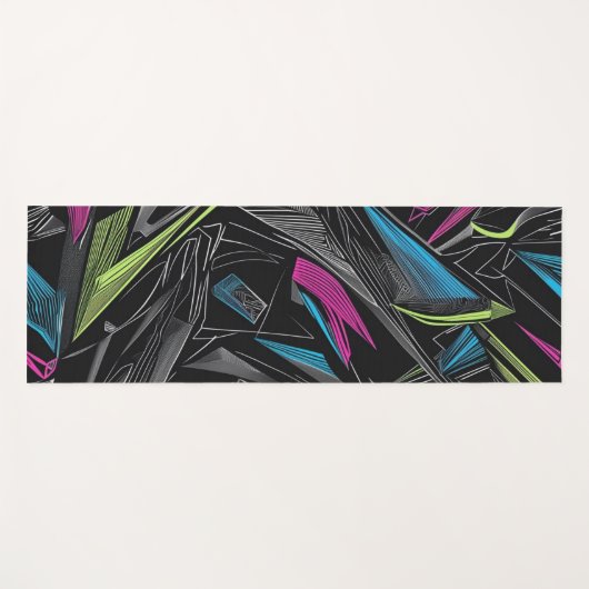 Modern Simple pattern geometric mid stripes Yogamat (Voorkant (horizontaal))