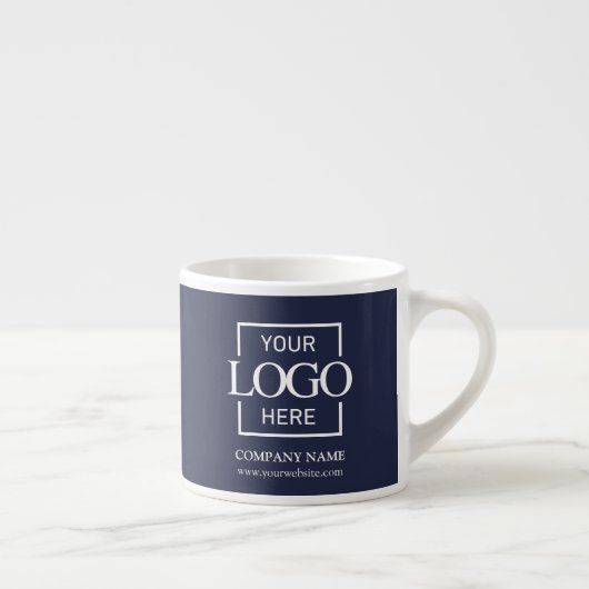 Modern Simple Personalized Company Branding Logo Espresso Kop (Rechts)