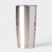 Modern Simple Personalized Company Logo Branded Geïsoleerde Drinkbeker (Links)