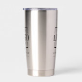 Modern Simple Personalized Company Logo Branded Geïsoleerde Drinkbeker (Rechts)