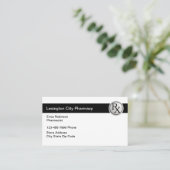 Modern Simple Pharmacy Pharmacist Visitekaartje (Staand voorkant)