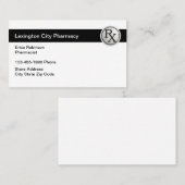 Modern Simple Pharmacy Pharmacist Visitekaartje (Voorkant / Achterkant)