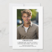 Modern Simple Photo Afstuderen Aankondiging (Voorkant)