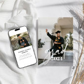 Modern Simple Photo Afstuderen Aankondiging