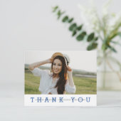 Modern Simple Photo Afstuderen - Hartelijk dank Briefkaart (Staand voorkant)