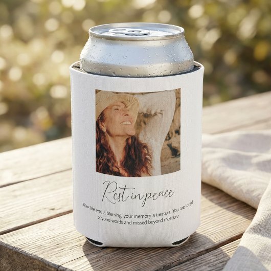 Modern & Simple Photo Collage Memorial Blikjeskoeler