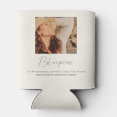 Modern & Simple Photo Collage Memorial Blikjeskoeler (Achterkant)