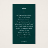 Modern Simple Photo Funeral Memorial Prayer Cards Visitekaartje (Achterkant)
