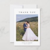 Modern Simple Photo Wedding Bedankkaart (Voorkant)