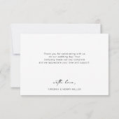 Modern Simple Photo Wedding Bedankkaart (Achterkant)