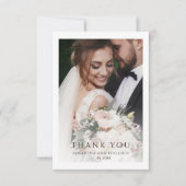 Modern Simple Photo Wedding Bedankkaart (Voorkant)
