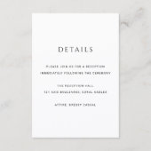 Modern Simple Photo Wedding Informatiekaartje (Voorkant)