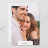 Modern Simple Photo Wedding Save The Date (Voorkant)