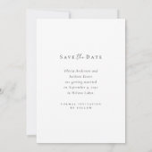 Modern Simple Photo Wedding Save The Date (Achterkant)