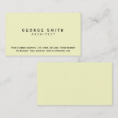 Modern Simple Plain Architect Visitekaartje (Voorkant / Achterkant)