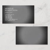 Modern Simple Plain Grey Trendy Visitekaartje (Voorkant / Achterkant)