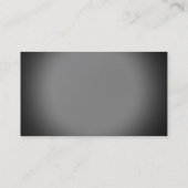 Modern Simple Plain Grey Trendy Visitekaartje (Achterkant)