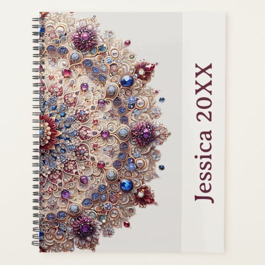 Modern Simple Pretty Colorful Cute Mandala Planner (Voorkant)