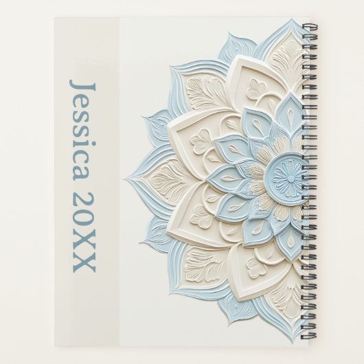 Modern Simple Pretty Colorful Cute Mandala Planner (Achterkant)