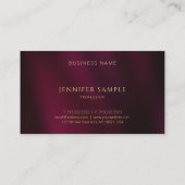 Modern Simple Professional Elegant Gold Monogram Visitekaartje (Achterkant)