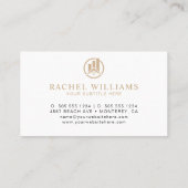 Modern simple Real Estate Promotional Realtor Logo Visitekaartje (Achterkant)