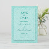 Modern Simple Roos Floral Wedding Save The Date (Staand voorkant)