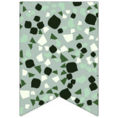Modern Simple Sage Green Terrazzo bundelt Vlaggetjes (Derde vlag)