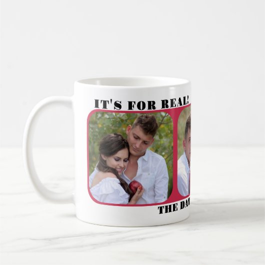 Modern Simple Save The Date Photo Mug Koffiemok (Links)