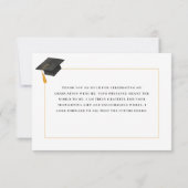 Modern Simple Script 4 Photo collage Graduation Bedankkaart (Achterkant)